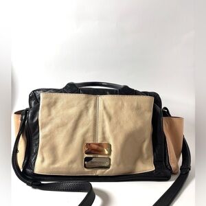 See by Chloé Satchel – Tricolor Leather Shoulder Bag